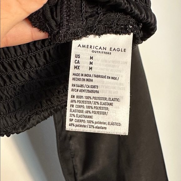 American Eagle Satin Cropped Blouse - Picture 5 of 7